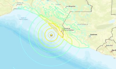 Terremoto de magnitude 7,4 é registrado em Puerto Madero, México