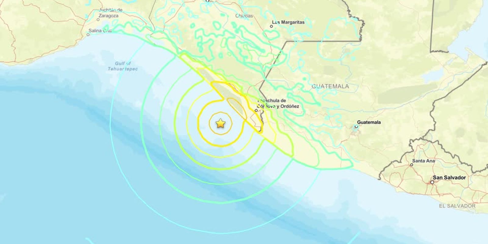 Terremoto de magnitude 7,4 é registrado em Puerto Madero, México