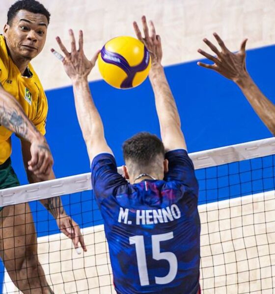 Brasil bate bicampeã olímpica França na Liga das Nações de vôlei